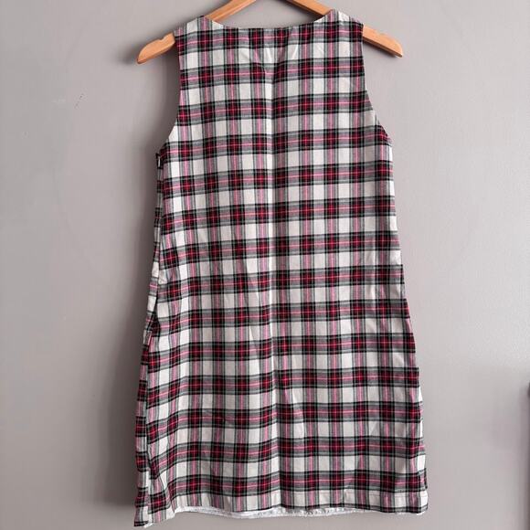 Kiel James Patrick Sleeveless Plaid Deck The Halls Shift Dress Extra Small XS - Picture 5 of 5